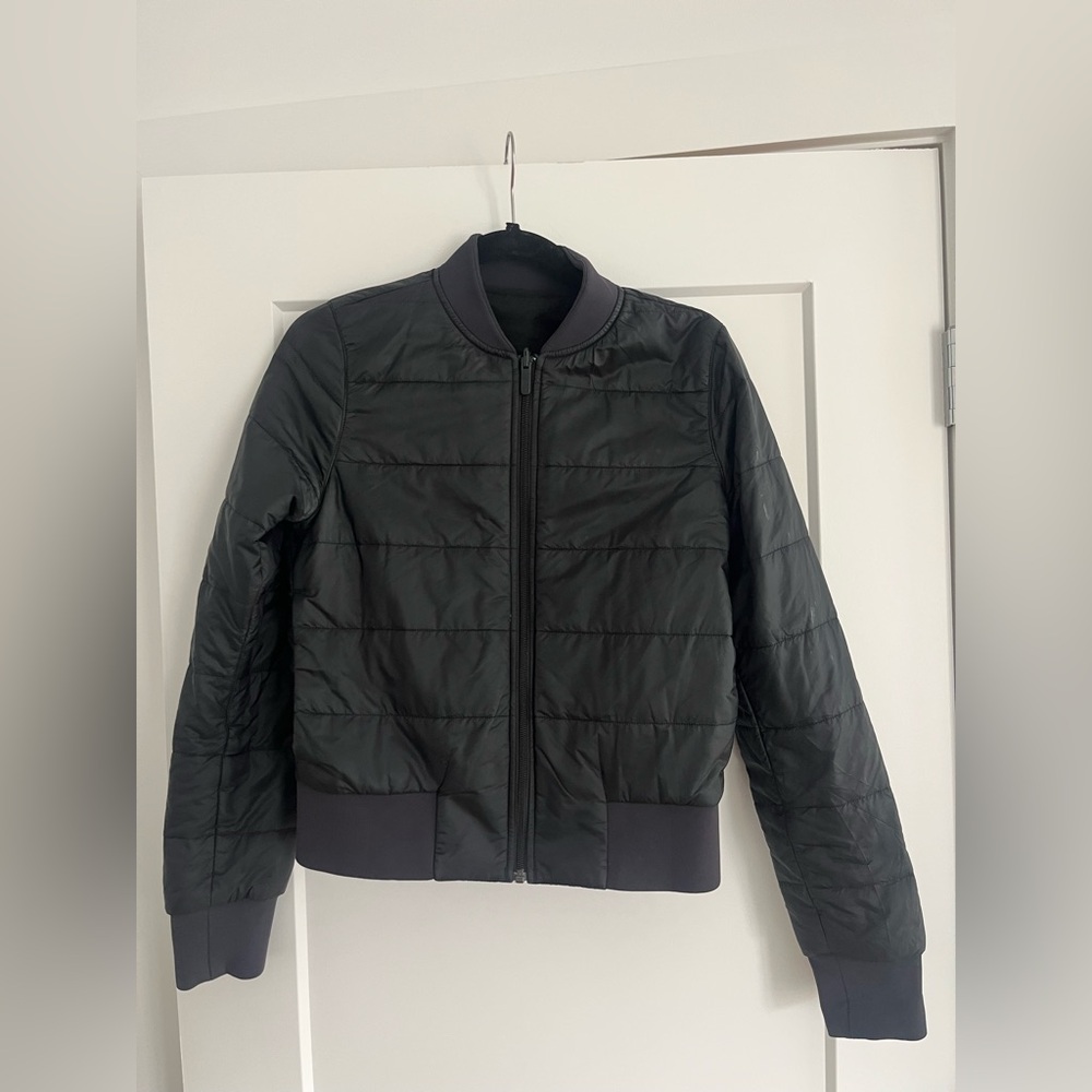 Black Reversible Lululemon Bomber Jacket